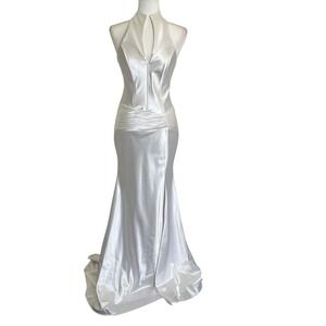 Anny Lee White Satin Bridal Dress